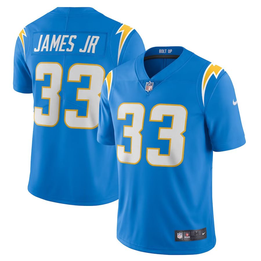 Men Los Angeles Chargers #33 Derwin James Nike Powder Blue Vapor Limited NFL Jersey->los angeles chargers->NFL Jersey